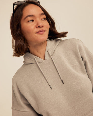 Missy Triblend Fleece Pullover Hoodie Womens Outerwear Sweatshirt Threads 4 Thought 