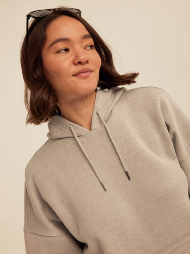 Missy Triblend Fleece Pullover Hoodie Womens Outerwear Sweatshirt Threads 4 Thought 
