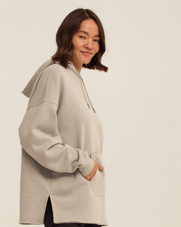 Missy Triblend Fleece Pullover Hoodie Womens Outerwear Sweatshirt Threads 4 Thought 