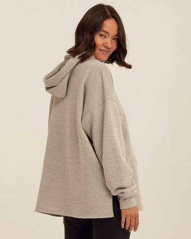 Missy Triblend Fleece Pullover Hoodie Womens Outerwear Sweatshirt Threads 4 Thought 