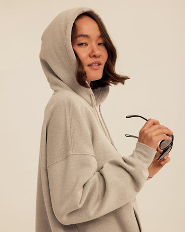 Missy Triblend Fleece Pullover Hoodie Womens Outerwear Sweatshirt Threads 4 Thought 