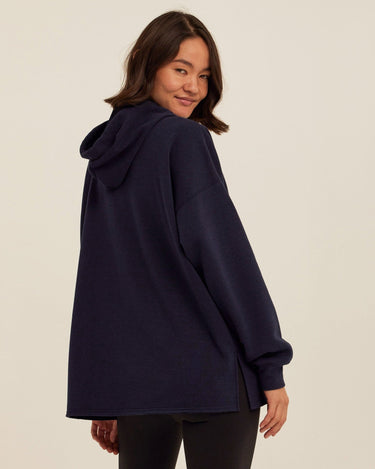 Missy Triblend Fleece Pullover Hoodie Womens Outerwear Sweatshirt Threads 4 Thought 