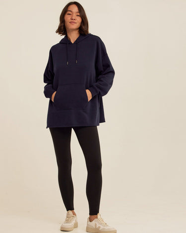 Missy Triblend Fleece Pullover Hoodie Womens Outerwear Sweatshirt Threads 4 Thought 