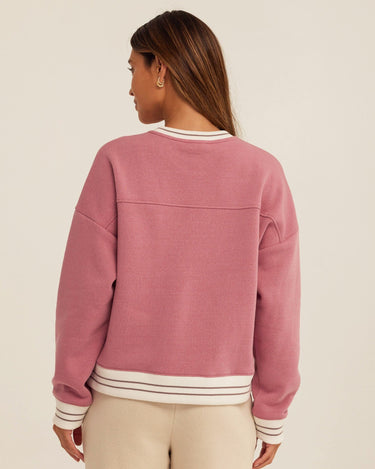 Jahmeera Triblend Fleece Collegiate Pullover Womens Outerwear Sweatshirt Threads 4 Thought 