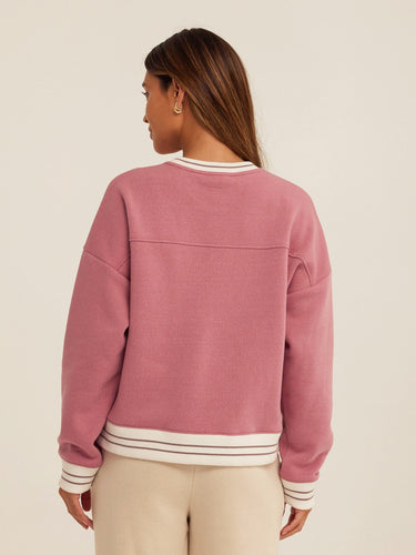 Jahmeera Triblend Fleece Collegiate Pullover Womens Outerwear Sweatshirt Threads 4 Thought 