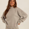 Karlie Triblend Fleece Mock Neck Pullover Womens Outerwear Sweatshirt Threads 4 Thought 