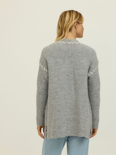 Elsabeth Comfy Rope Stitch Sweater Cardigan Womens Outerwear Sweater Threads 4 Thought 