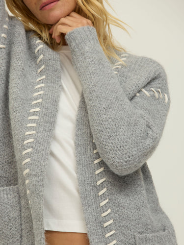 Elsabeth Comfy Rope Stitch Sweater Cardigan Womens Outerwear Sweater Threads 4 Thought 