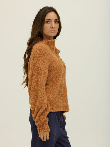 Katalia Boucle Mock Neck Pullover Womens Outerwear Sweater Threads 4 Thought 
