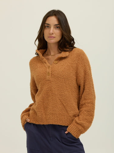 Katalia Boucle Mock Neck Pullover Womens Outerwear Sweater Threads 4 Thought 