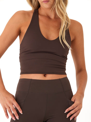 Zorah Eco Compression Longline Sports Bra Womens Tops Sports Bra Threads 4 Thought