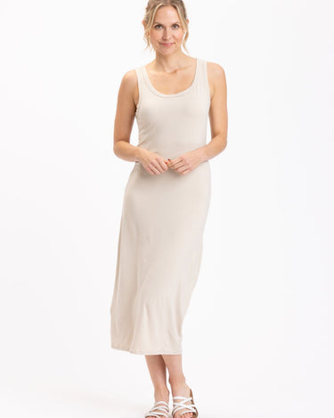Catelynn Luxe Jersey Midi Tank Dress - XS / Sand Catelynn Luxe Jersey Midi Tank Dress - XS / Sand