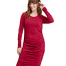 Thia Luxe Jersey Ruched Midi Dress Womens Tops Long Threads 4 Thought 