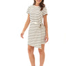 Valerie Caribbean Stripe Eco Jersey Knotted Dress Womens Dresses Threads 4 Thought 