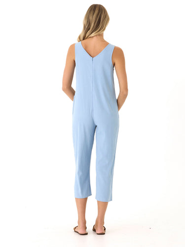Rainey Stretch Chambray Jumpsuit Womens Rompers Threads 4 Thought 