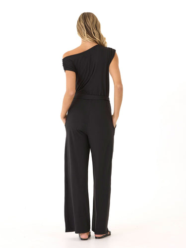 Leoni Luxe Jersey Wide Leg Jumpsuit Womens Rompers Threads 4 Thought 