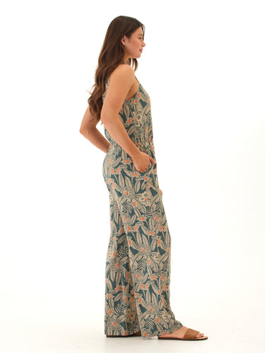 Colleen Island Flora Print Woven Jumpsuit Womens Rompers Threads 4 Thought 
