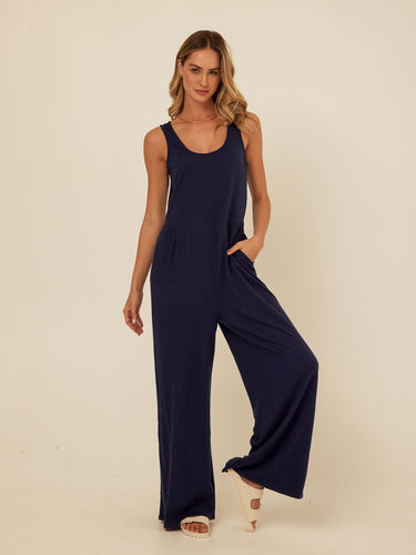 Eira Smocked Jersey Jumpsuit Threads 4 Thought 