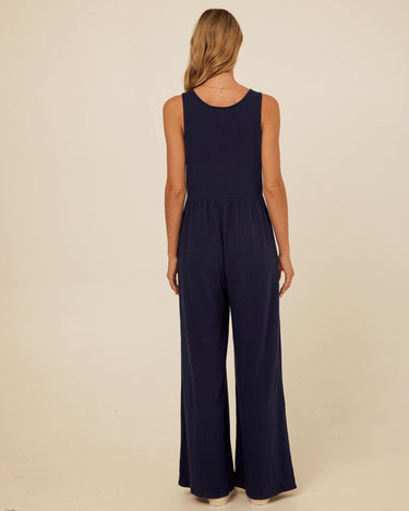 Eira Smocked Jersey Jumpsuit Threads 4 Thought 