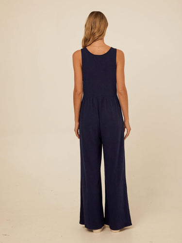 Eira Smocked Jersey Jumpsuit Threads 4 Thought 