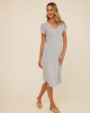 Ethel Mineral Wash Eco Jersey Midi Dress Threads 4 Thought 