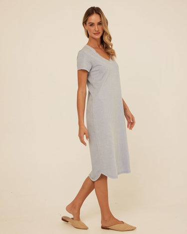 Ethel Mineral Wash Eco Jersey Midi Dress Threads 4 Thought 