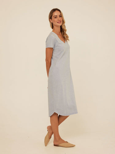 Ethel Mineral Wash Eco Jersey Midi Dress Threads 4 Thought 