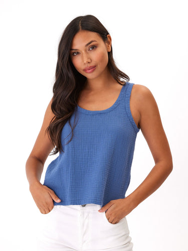 Syrena Gauze Tank Womens Tops Tanks Threads 4 Thought 