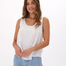 Judie Breezy Linen Crossover Tank Womens Tops Tanks Threads 4 Thought 