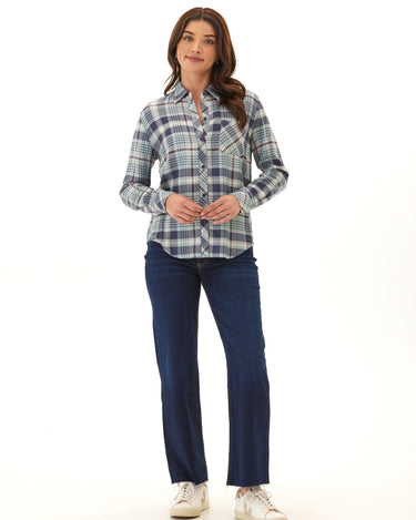 Prudence Bristol Plaid Woven Button-Up Shirt Threads 4 Thought 