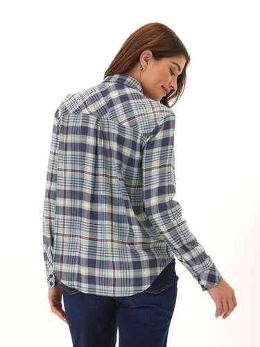 Prudence Bristol Plaid Woven Button-Up Shirt Threads 4 Thought 