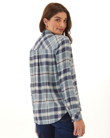 Prudence Bristol Plaid Woven Button-Up Shirt Threads 4 Thought 