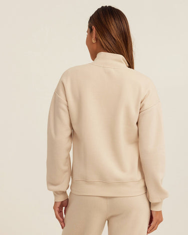 Constance Triblend Fleece Half Zip Pullover Womens Outerwear Sweatshirt Threads 4 Thought 