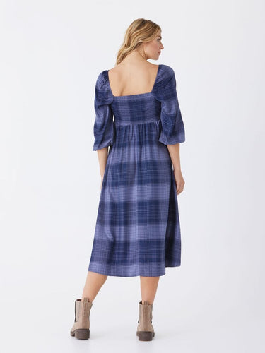 Faye Sierra Plaid Woven Midi Dress Threads 4 Thought 