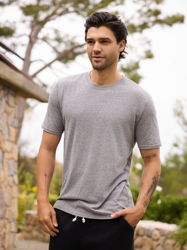 Men's Core Triblend Jersey Crew Neck Tee Mens Tops Tshirt Short Threads 4 Thought 