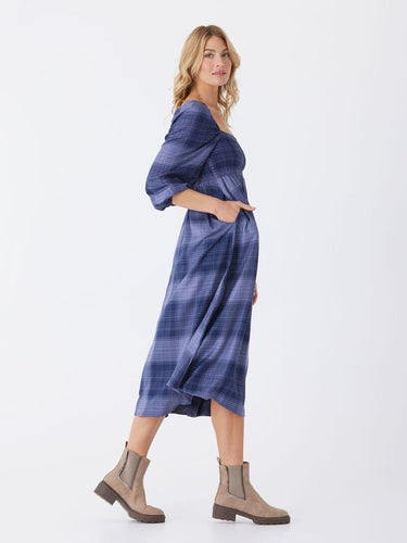Faye Sierra Plaid Woven Midi Dress Threads 4 Thought 