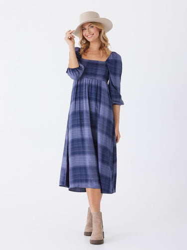 Faye Sierra Plaid Woven Midi Dress Threads 4 Thought 