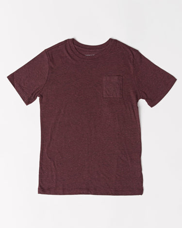 Boys Short Sleeve Triblend Pocket Tee Threads 4 Thought