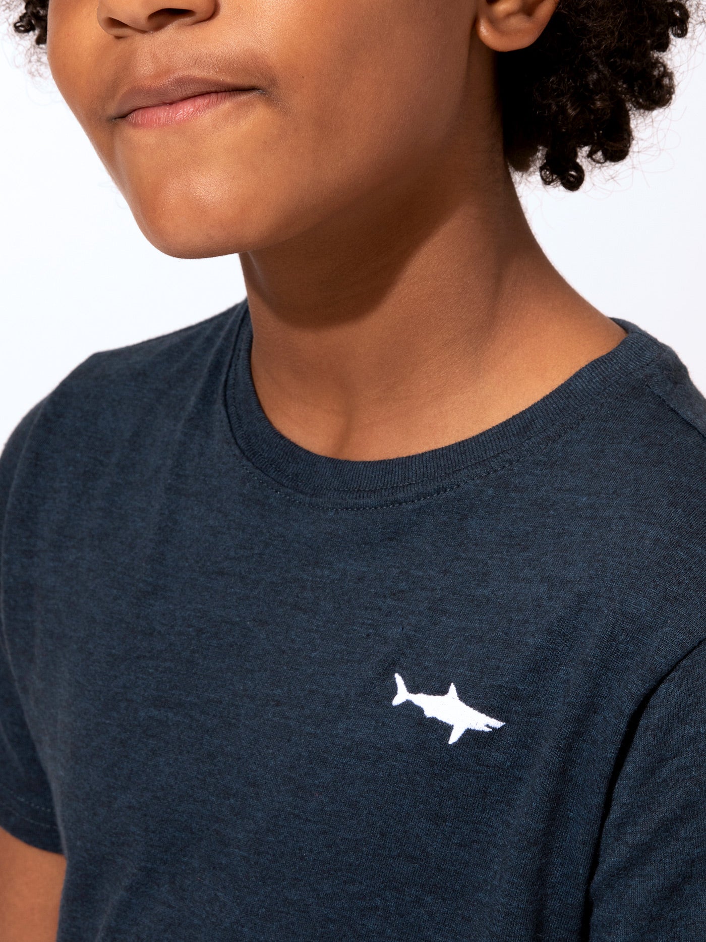 Boys Shark Embroidered Tee Boys Tops Tshirt Threads 4 Thought 