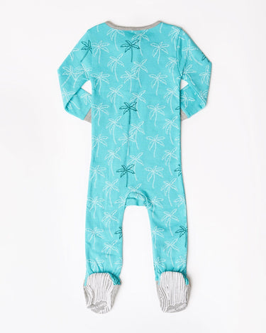 Infant Palm Tree Footie One-Piece Infant Pajamas Theo+Leigh 