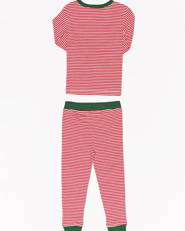 Kids Holiday Stripe Pj Set Kids Pajamas Theo+Leigh 
