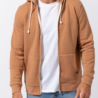 Triblend Fleece Zip Hoodie Mens Outerwear Sweatshirt Threads 4 Thought 