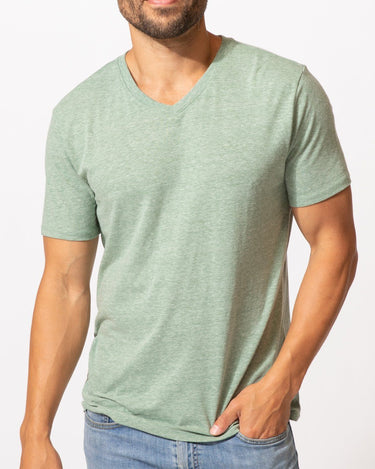 Triblend Short Sleeve V Neck Tee Mens Tops Tshirt Threads 4 Thought 