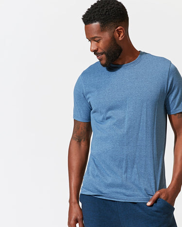 Triblend Crew Neck Tee Mens Tops Threads 4 Thought