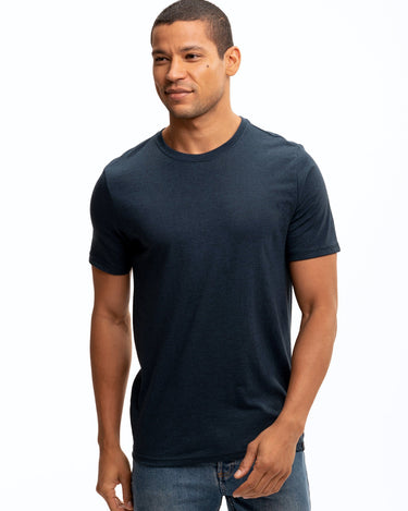 Triblend Crew Neck Tee In Midnight – Threads 4 Thought