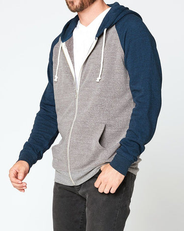 Malibu Zip Front Hoodie Mens Outerwear Sweatshirt Threads 4 Thought