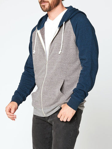 Malibu Zip Front Hoodie Mens Outerwear Sweatshirt Threads 4 Thought