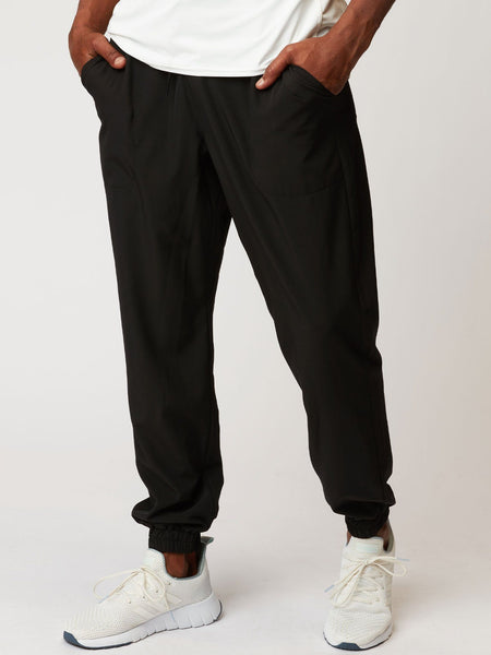 Francis Woven Jogger in Black – Threads 4 Thought