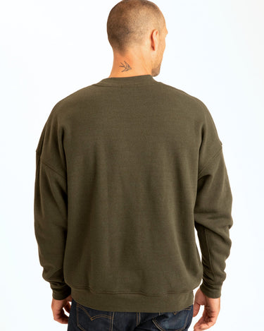 Rudy Triblend Fleece Drop Shoulder Sweatshirt Mens Outerwear Sweatshirt Threads 4 Thought 