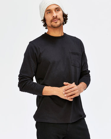 Standard Long Sleeve Pocket Tee Mens Tops Threads 4 Thought